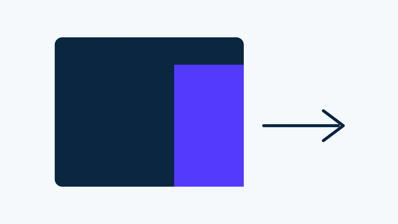 Do You Still Need a CMS After Leaving WordPress?: a large ink rectangle with an orange doorway cut into it and an arrow leading out to the right